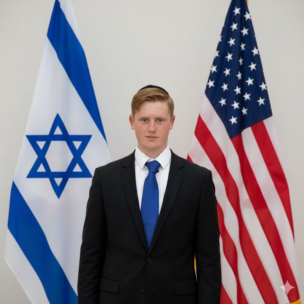 Portrait of Shmuel Holiday at twilight